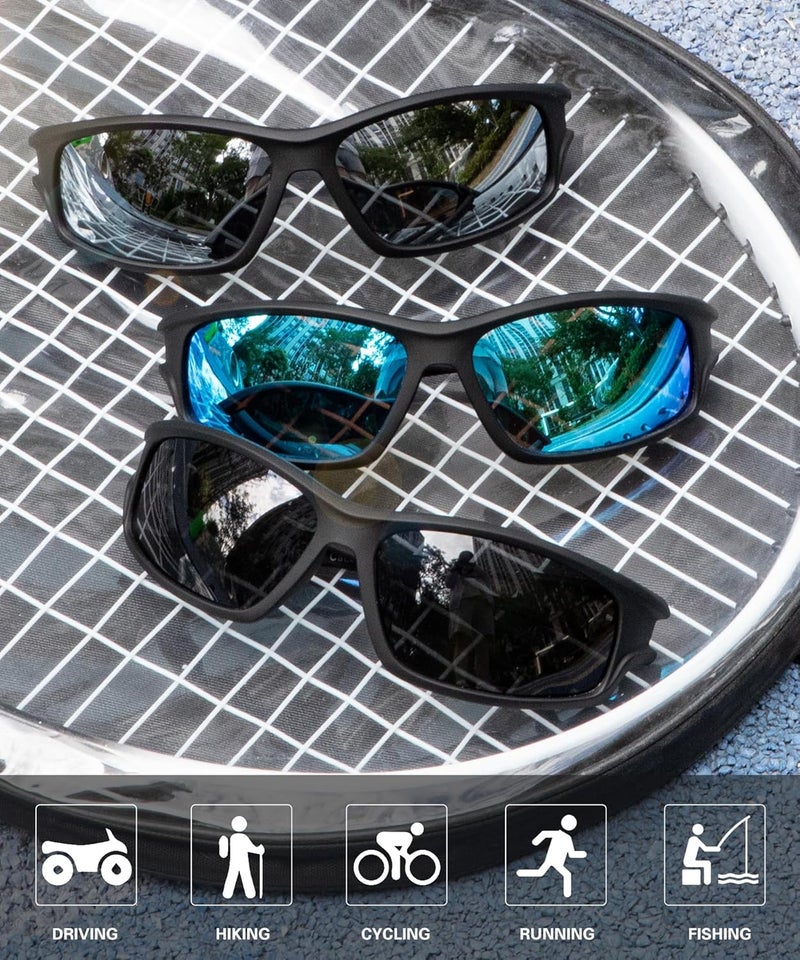 OUKEMAX Polarized Sunglasses Men, Sports Sun Glasses Womens UV400 Protection for Fishing Running Driving - Image 4